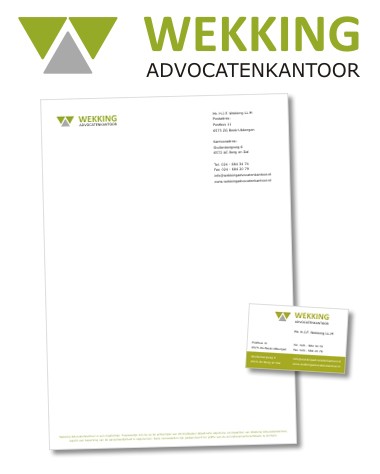 Logo en huisstijl Wekking Advocatenkantoor